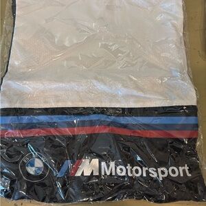 BMW Black drawstring backpack